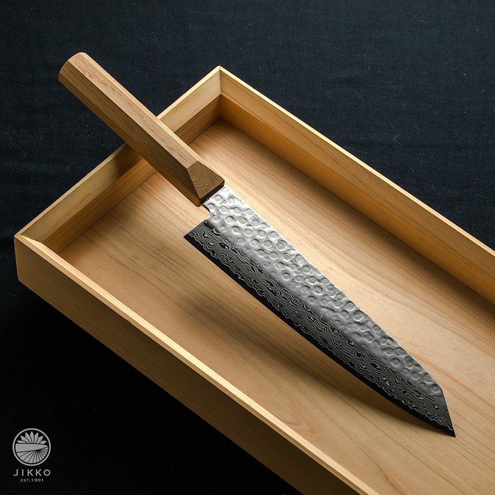 Jikko VG10 Gyuto Damascus Stainless Steel - Kamimoto UK & Global