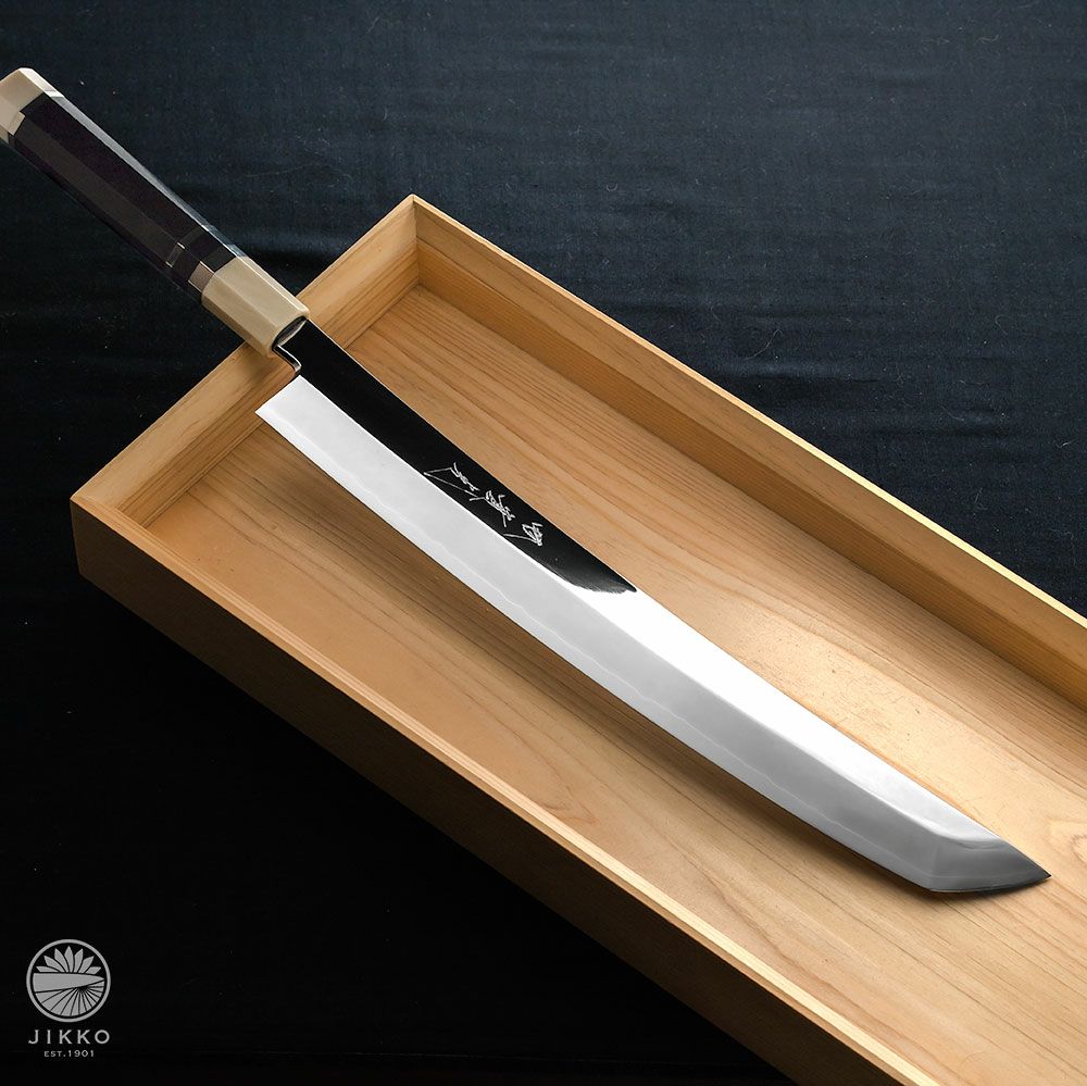 Jikko Ginsan Curved Sakimaru (stainless steel / mirror) - Kamimoto UK & Global