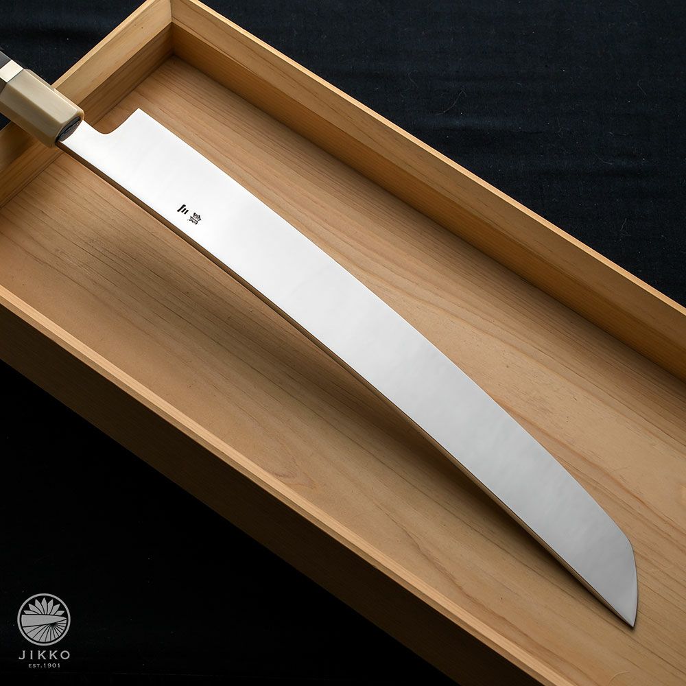 Jikko Ginsan Curved Sakimaru (stainless steel / mirror) - Kamimoto UK & Global