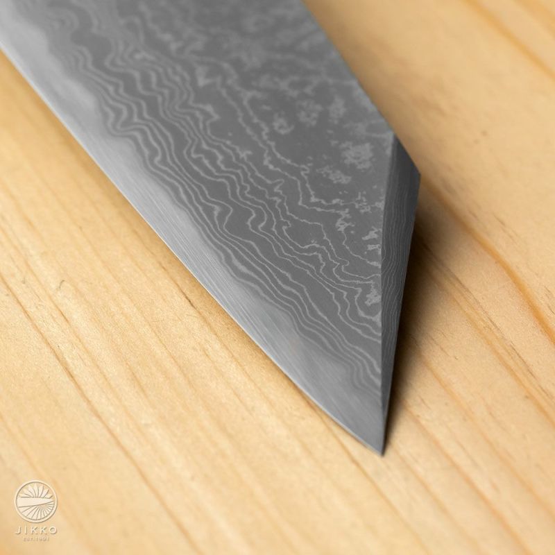 Jikko Blue #2 Damascus Kiritsuke Gyuto - Kamimoto UK & Global